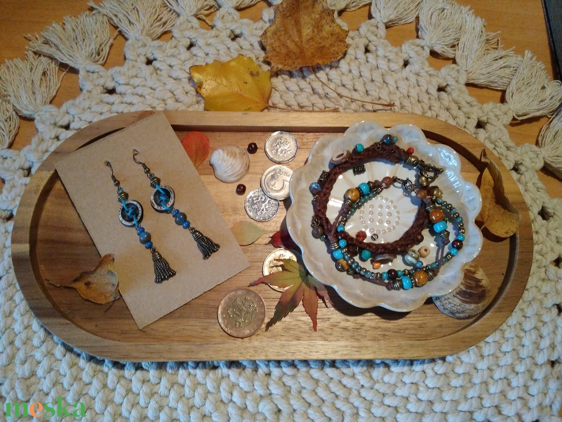 Metkayina Feast fülbevaló  - ékszer - fülbevaló - lógó fülbevaló - Meska.hu