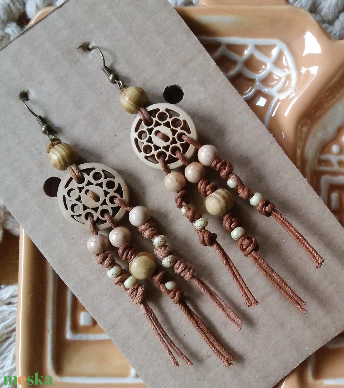 Tayrangi Desert fülbevaló  - ékszer - fülbevaló - lógó fülbevaló - Meska.hu