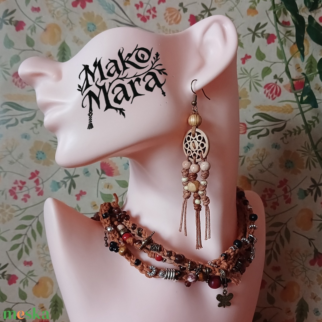 Tayrangi Desert fülbevaló  - ékszer - fülbevaló - lógó fülbevaló - Meska.hu