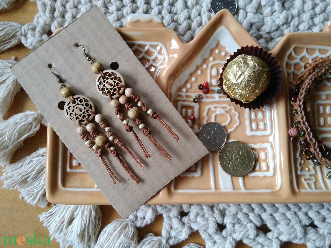 Tayrangi Desert fülbevaló  - ékszer - fülbevaló - lógó fülbevaló - Meska.hu