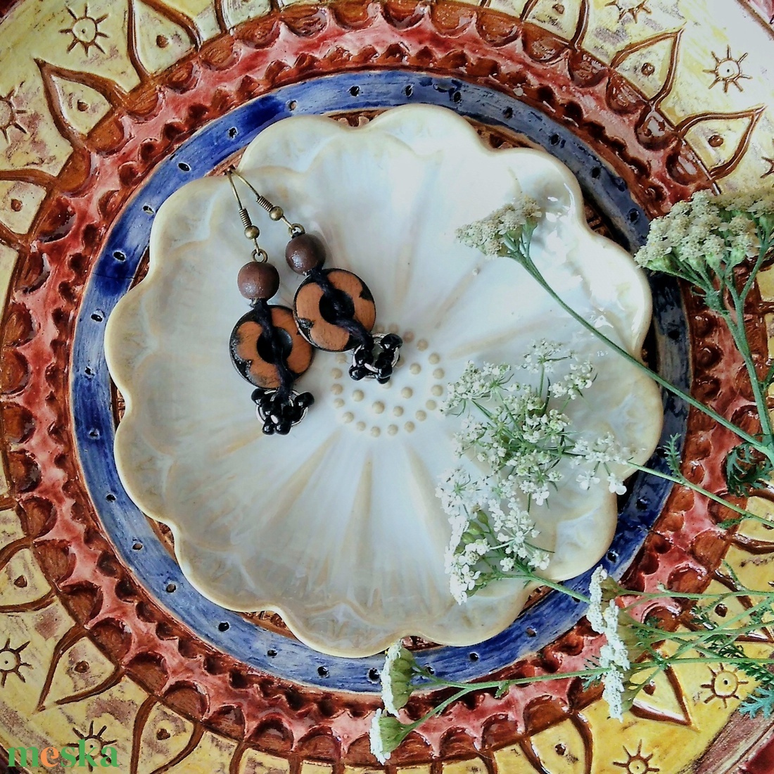 Hanti Warrior fülbevaló  - ékszer - fülbevaló - lógó fülbevaló - Meska.hu