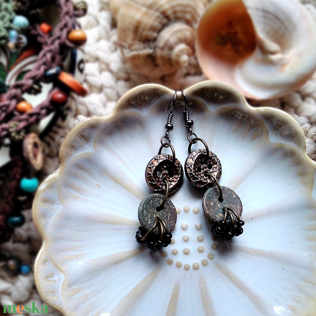 Mad Max fülbevaló  - ékszer - fülbevaló - lógó fülbevaló - Meska.hu