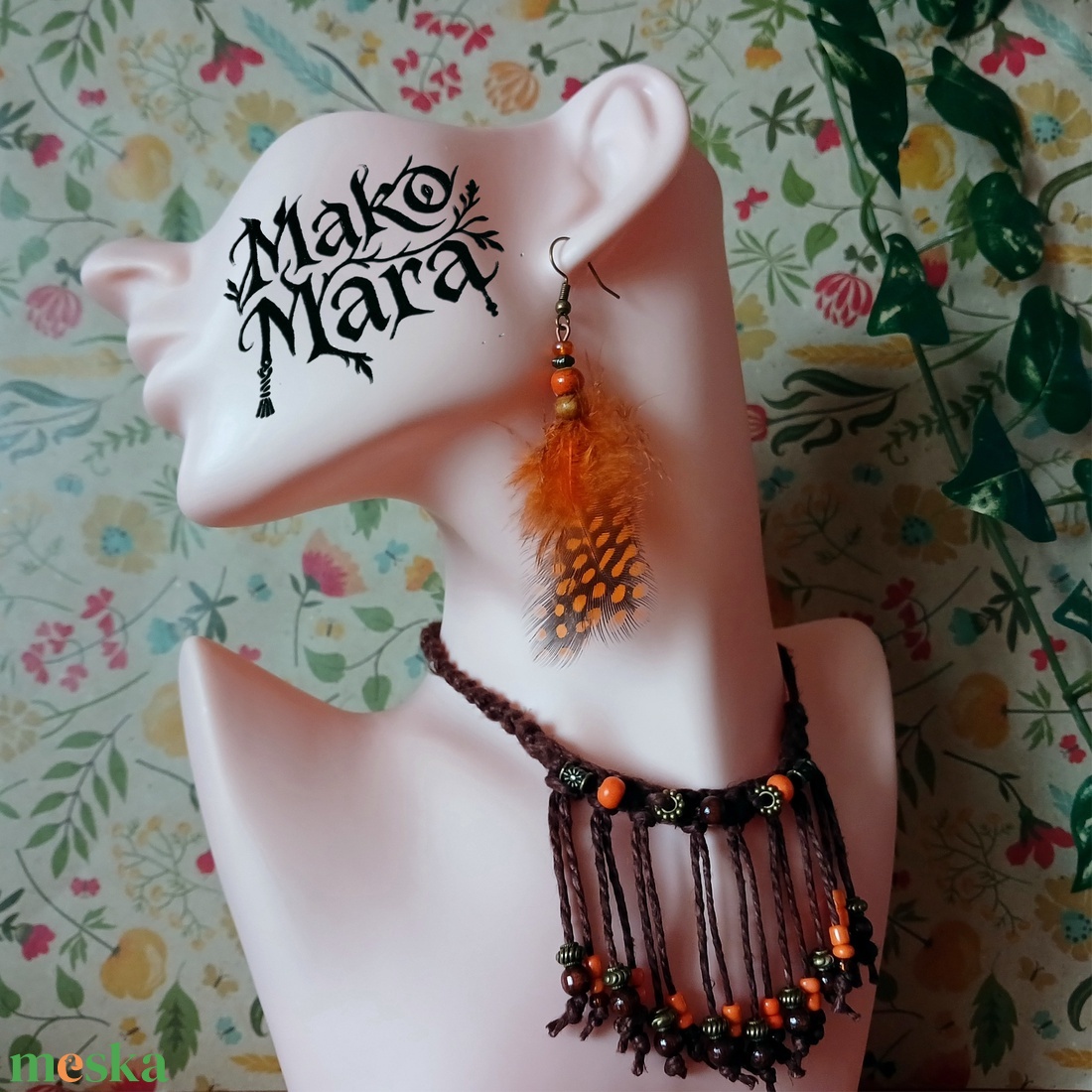 Garuda Sky fülbevaló - ékszer - fülbevaló - lógó fülbevaló - Meska.hu