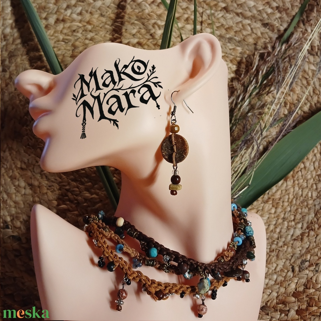 Tayrangi warrior   fülbevaló  - ékszer - fülbevaló - lógó fülbevaló - Meska.hu