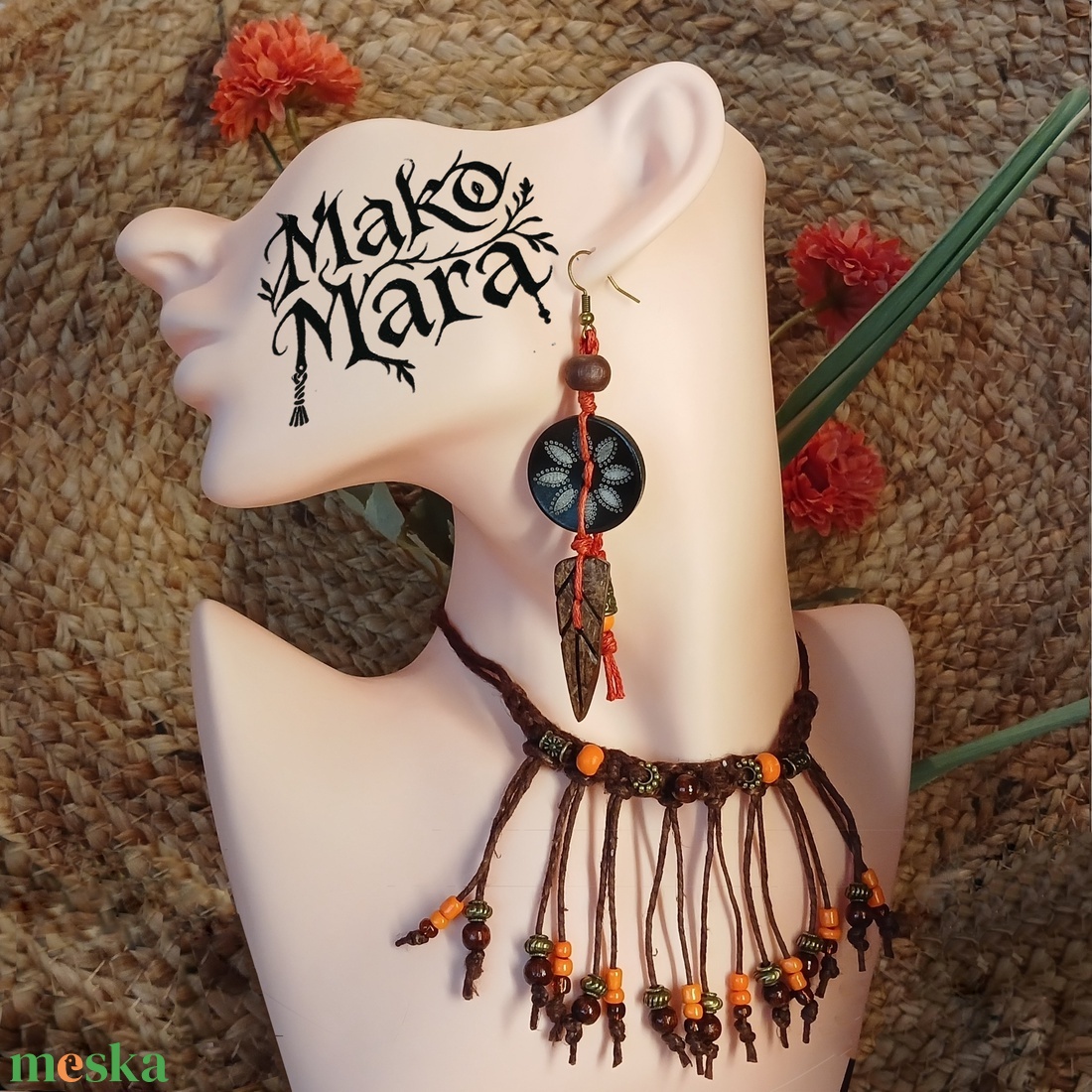 Olangi Sunday  fülbevaló  - ékszer - fülbevaló - lógó fülbevaló - Meska.hu