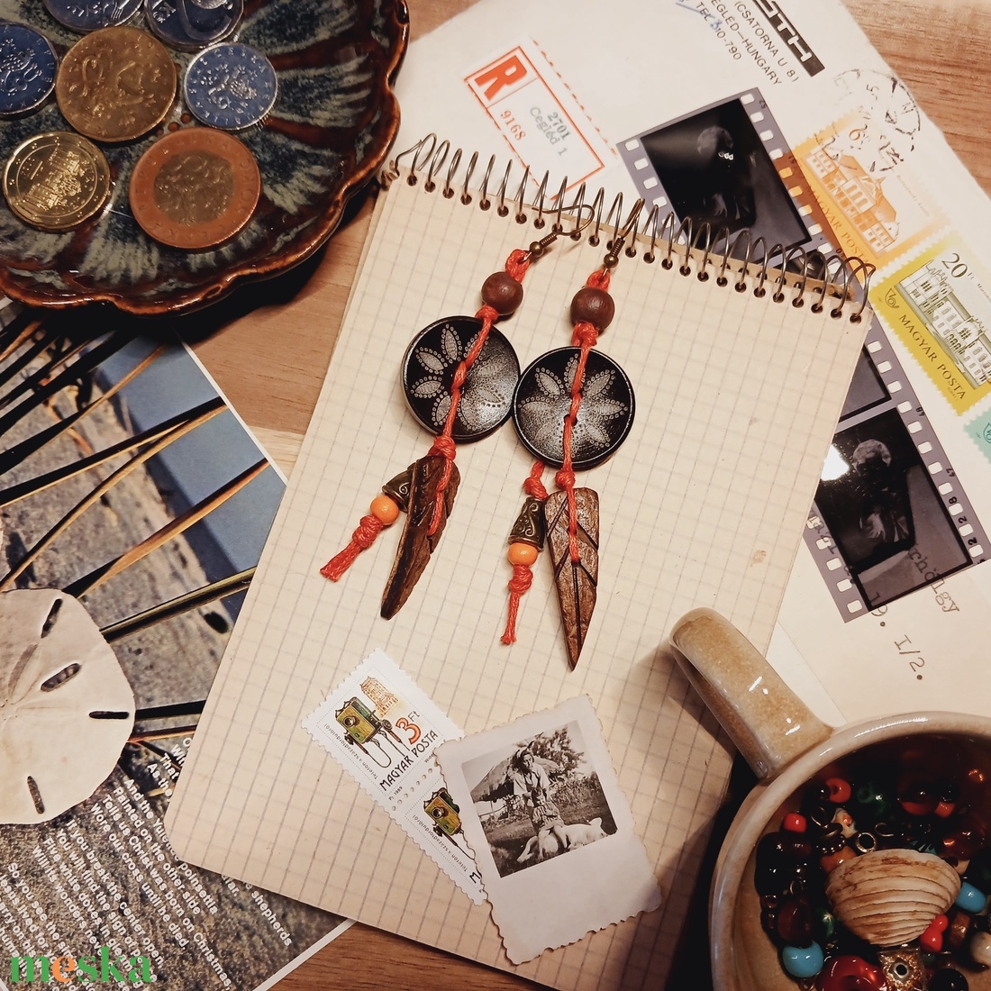 Olangi Sunday  fülbevaló  - ékszer - fülbevaló - lógó fülbevaló - Meska.hu