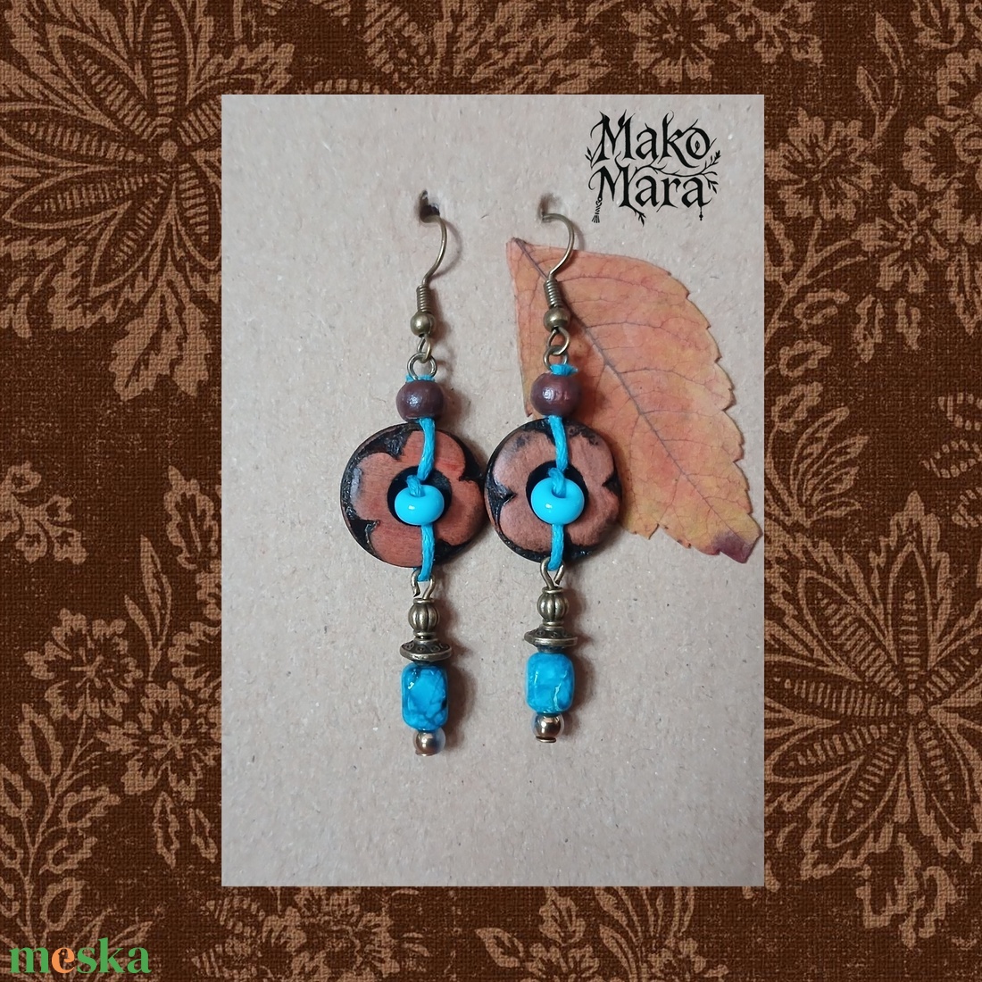 Metkayina Monday fülbevaló  - ékszer - fülbevaló - lógó fülbevaló - Meska.hu