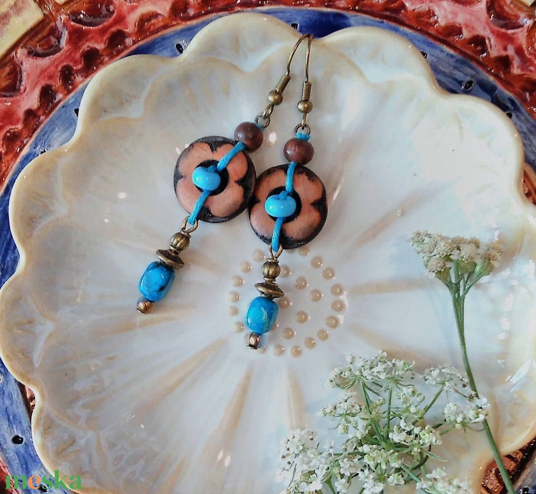 Metkayina Monday fülbevaló  - ékszer - fülbevaló - lógó fülbevaló - Meska.hu