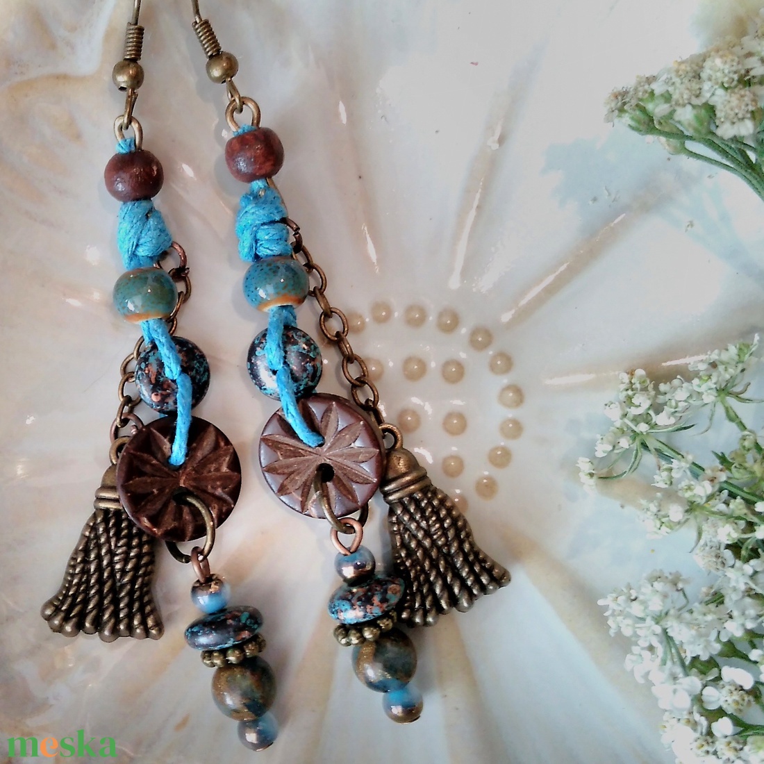 Metkayina Chief fülbevaló  - ékszer - fülbevaló - lógó fülbevaló - Meska.hu