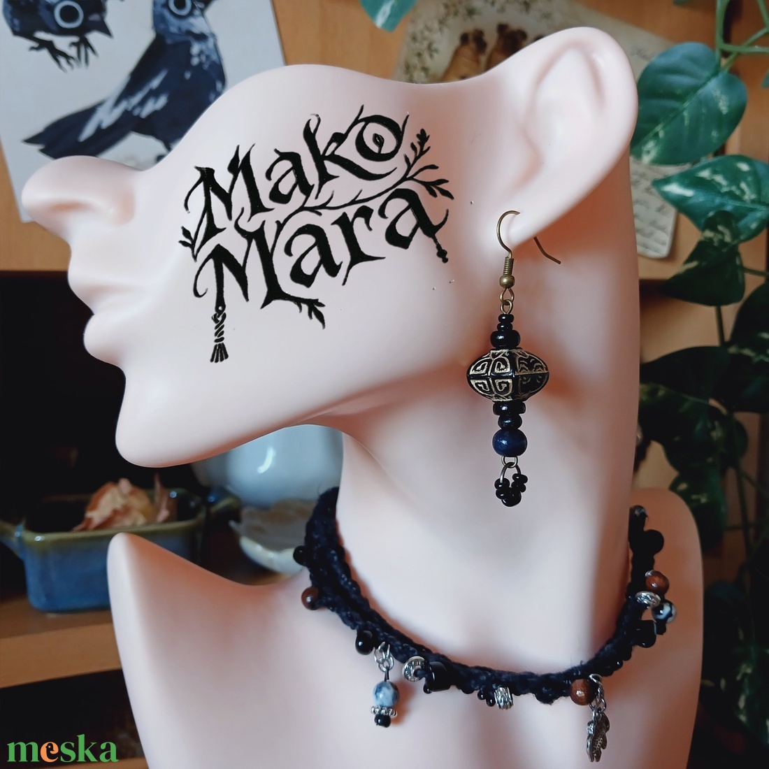 Posh Wednesday fülbevaló  - ékszer - fülbevaló - lógó fülbevaló - Meska.hu