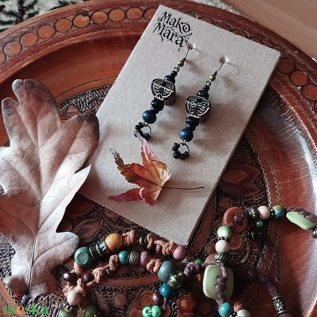 Posh Wednesday fülbevaló  - ékszer - fülbevaló - lógó fülbevaló - Meska.hu