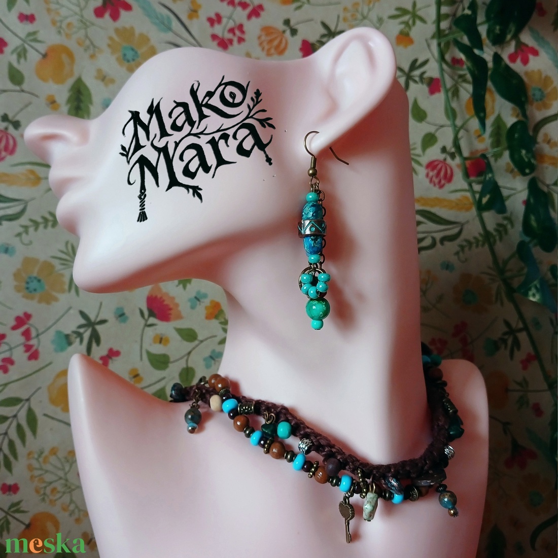 Messalina fülbevaló  - ékszer - fülbevaló - lógó fülbevaló - Meska.hu