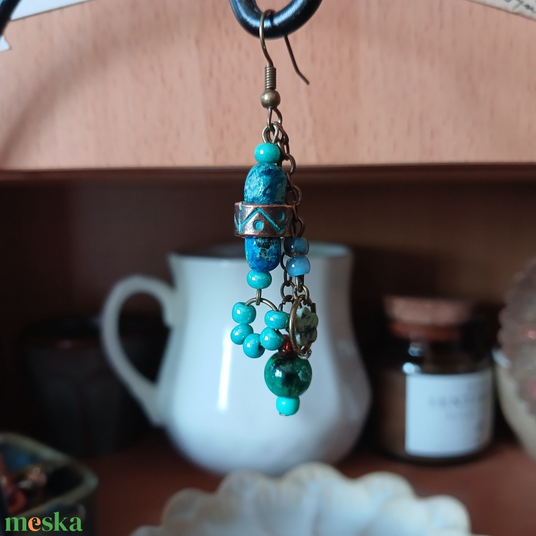 Messalina fülbevaló  - ékszer - fülbevaló - lógó fülbevaló - Meska.hu