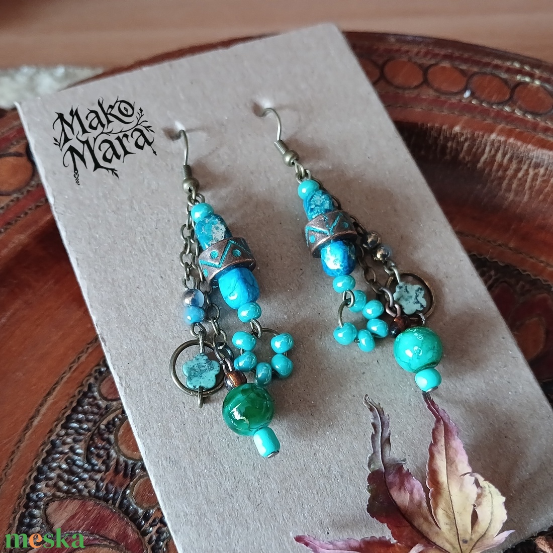 Messalina fülbevaló  - ékszer - fülbevaló - lógó fülbevaló - Meska.hu