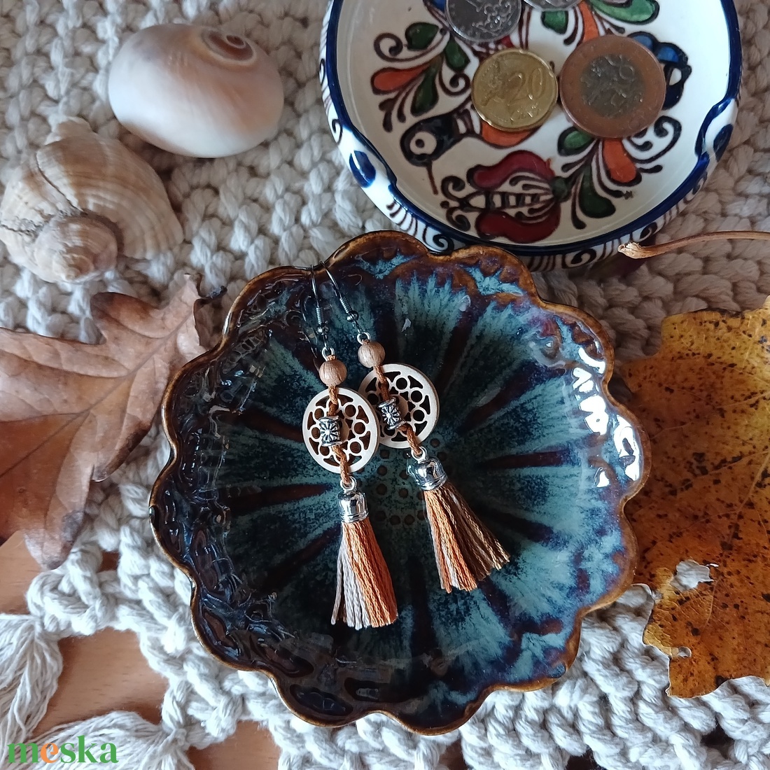 Kekunan Plains fülbevaló  - ékszer - fülbevaló - lógó fülbevaló - Meska.hu