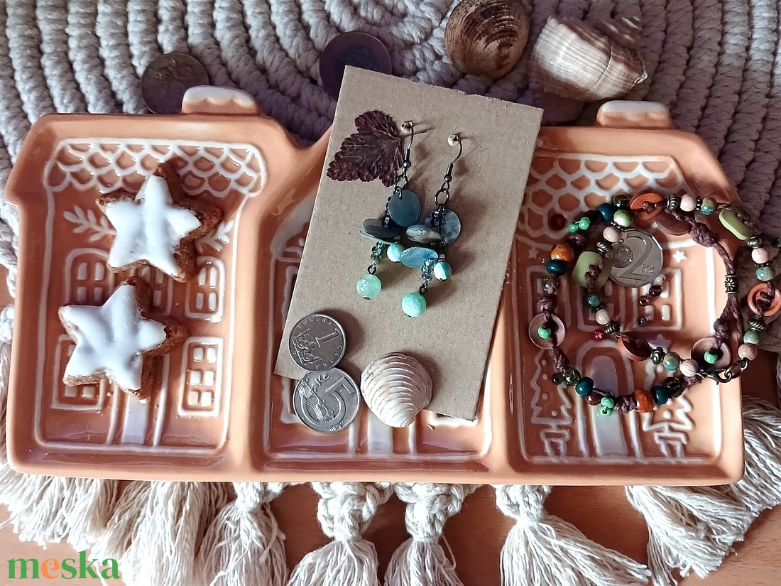 Metkayina Sea fülbevaló  - ékszer - fülbevaló - lógó fülbevaló - Meska.hu