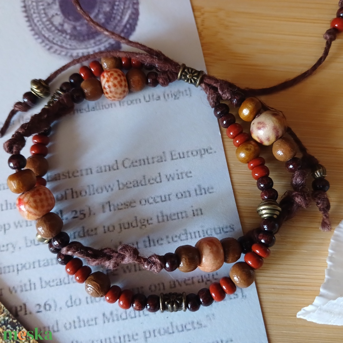 Olangi Tiretu szett, fülbevaló és karkötő - ékszer - ékszerszett - Meska.hu