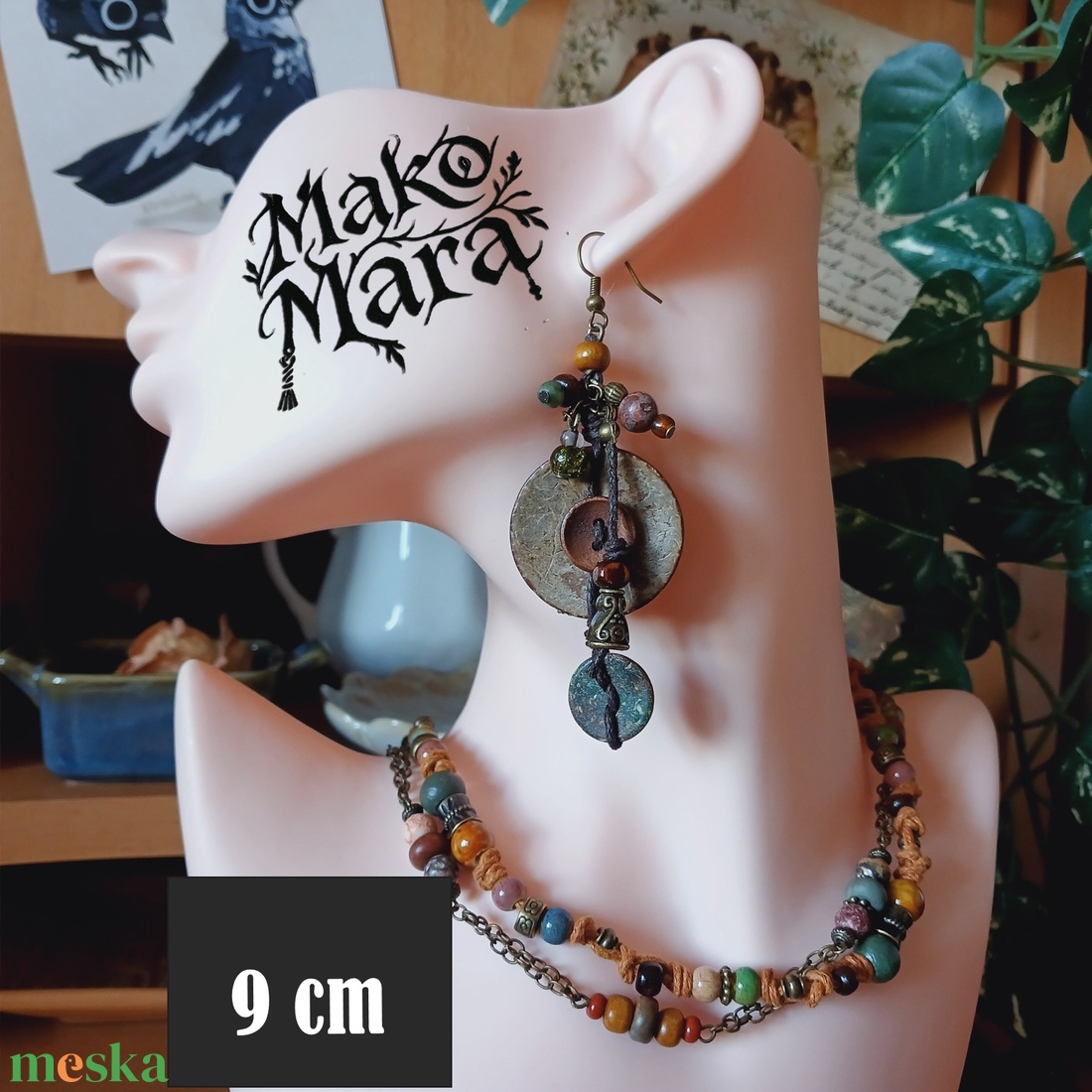 Tawkami Tiretu szett, fülbevaló és nyaklánc - ékszer - ékszerszett - Meska.hu