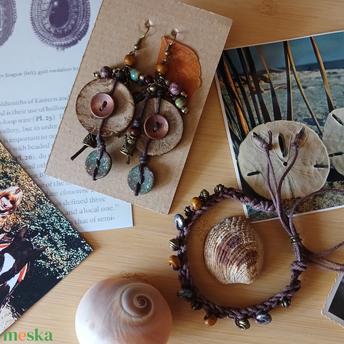 Tawkami Tiretu szett, fülbevaló és nyaklánc - ékszer - ékszerszett - Meska.hu