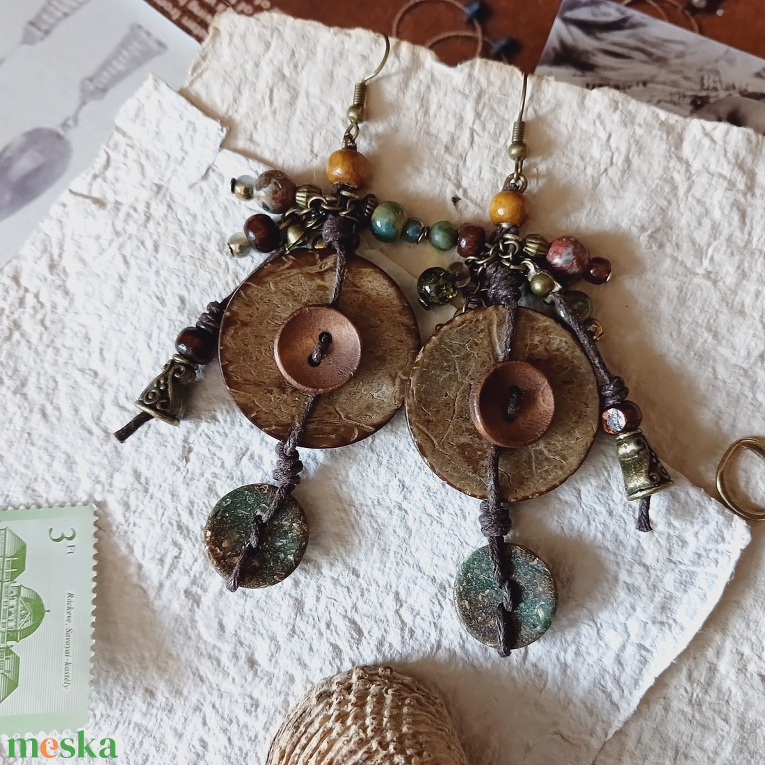 Tawkami Tiretu szett, fülbevaló és nyaklánc - ékszer - ékszerszett - Meska.hu