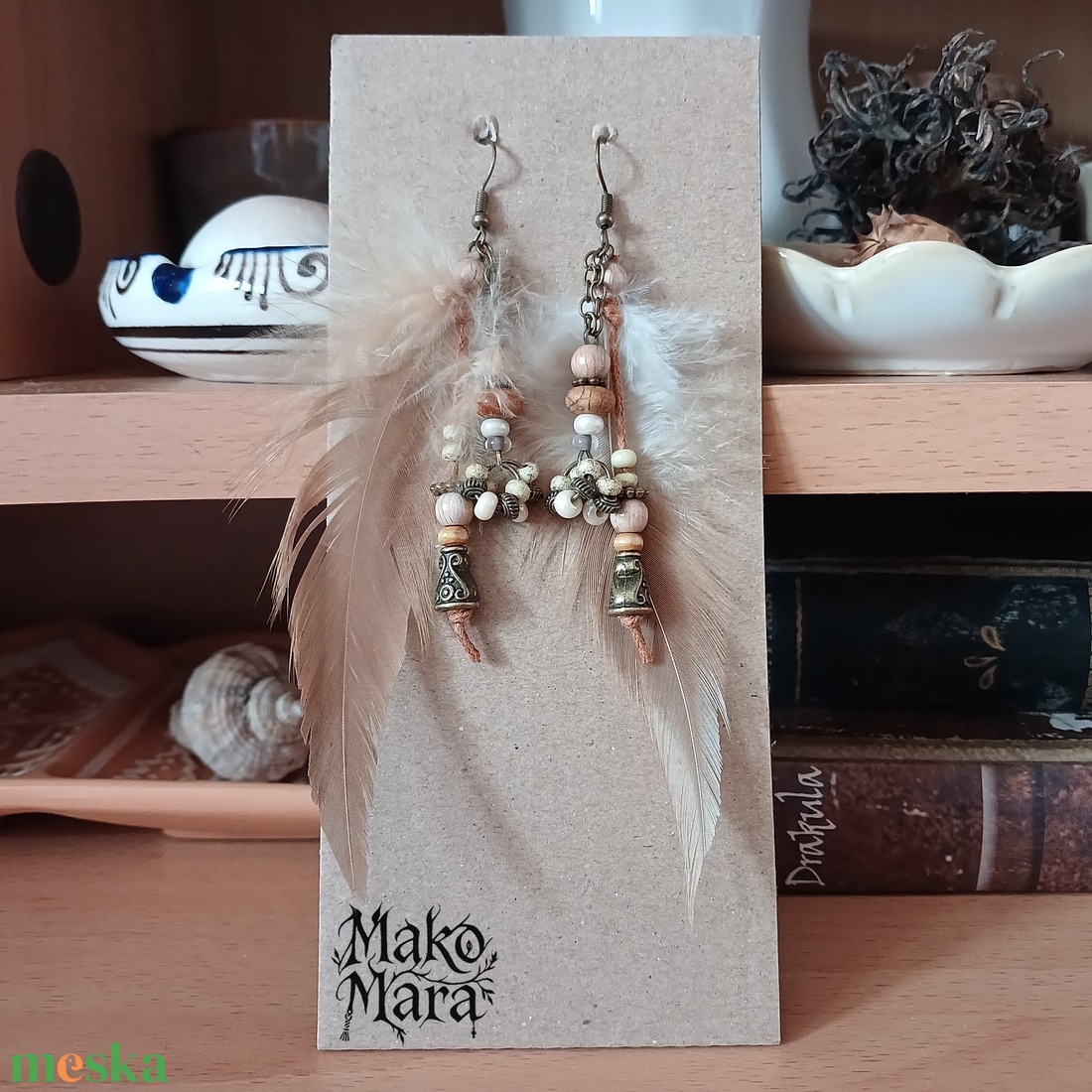 Tadai Wings fülbevaló - ékszer - fülbevaló - lógó fülbevaló - Meska.hu