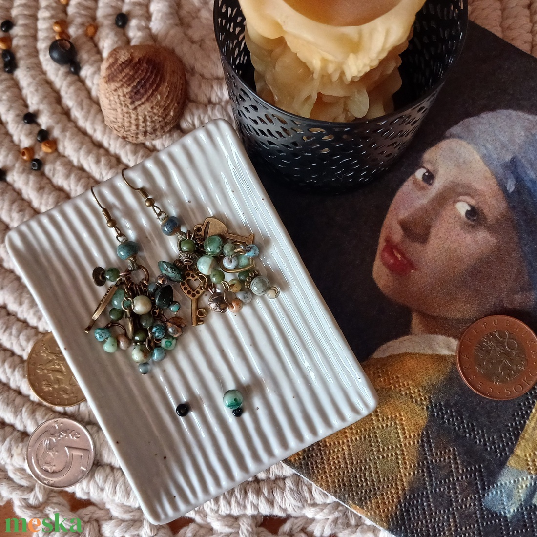 Tawkami Pebbles fülbevaló  - ékszer - fülbevaló - lógó fülbevaló - Meska.hu