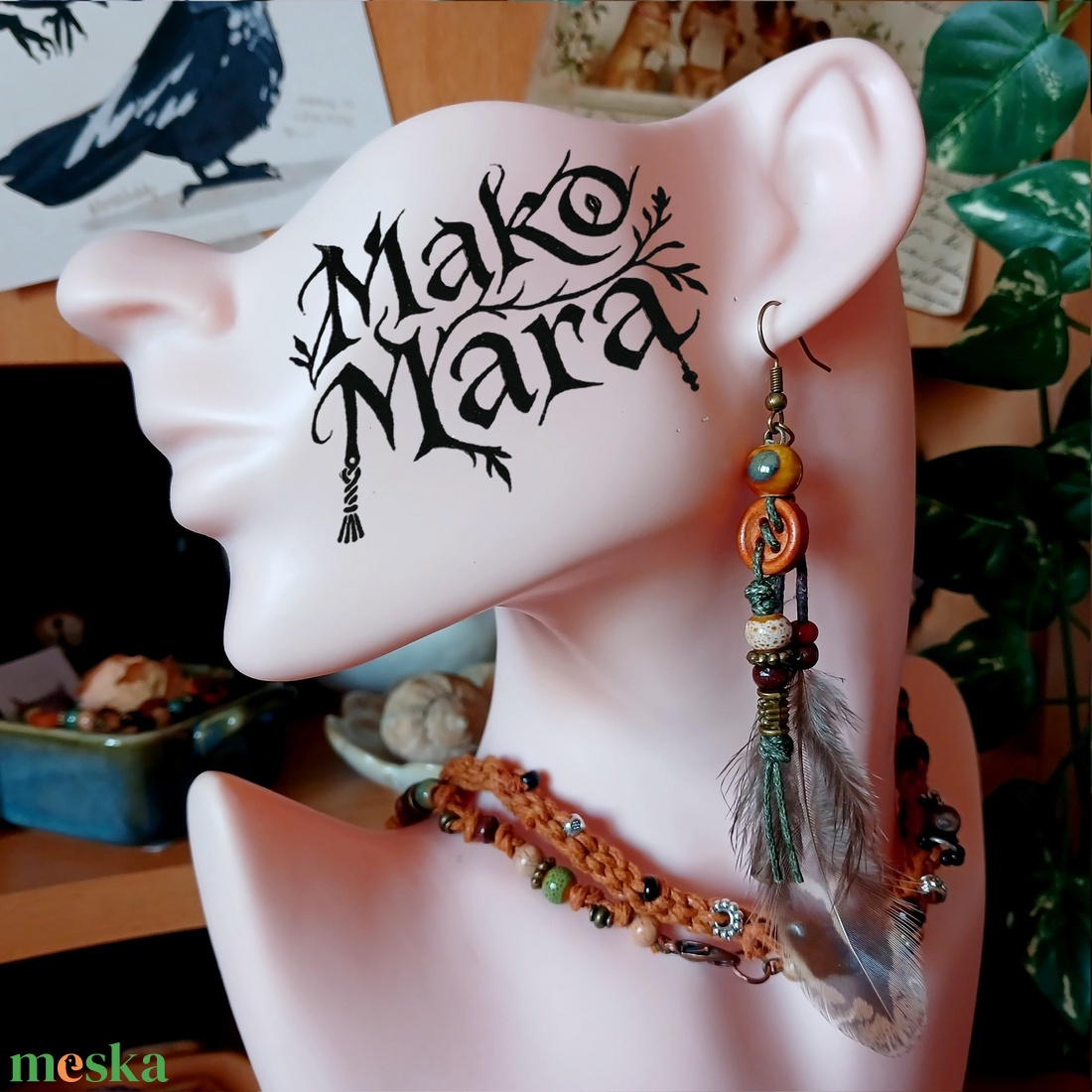 Ikran Rider fülbevaló - ékszer - fülbevaló - lógó fülbevaló - Meska.hu