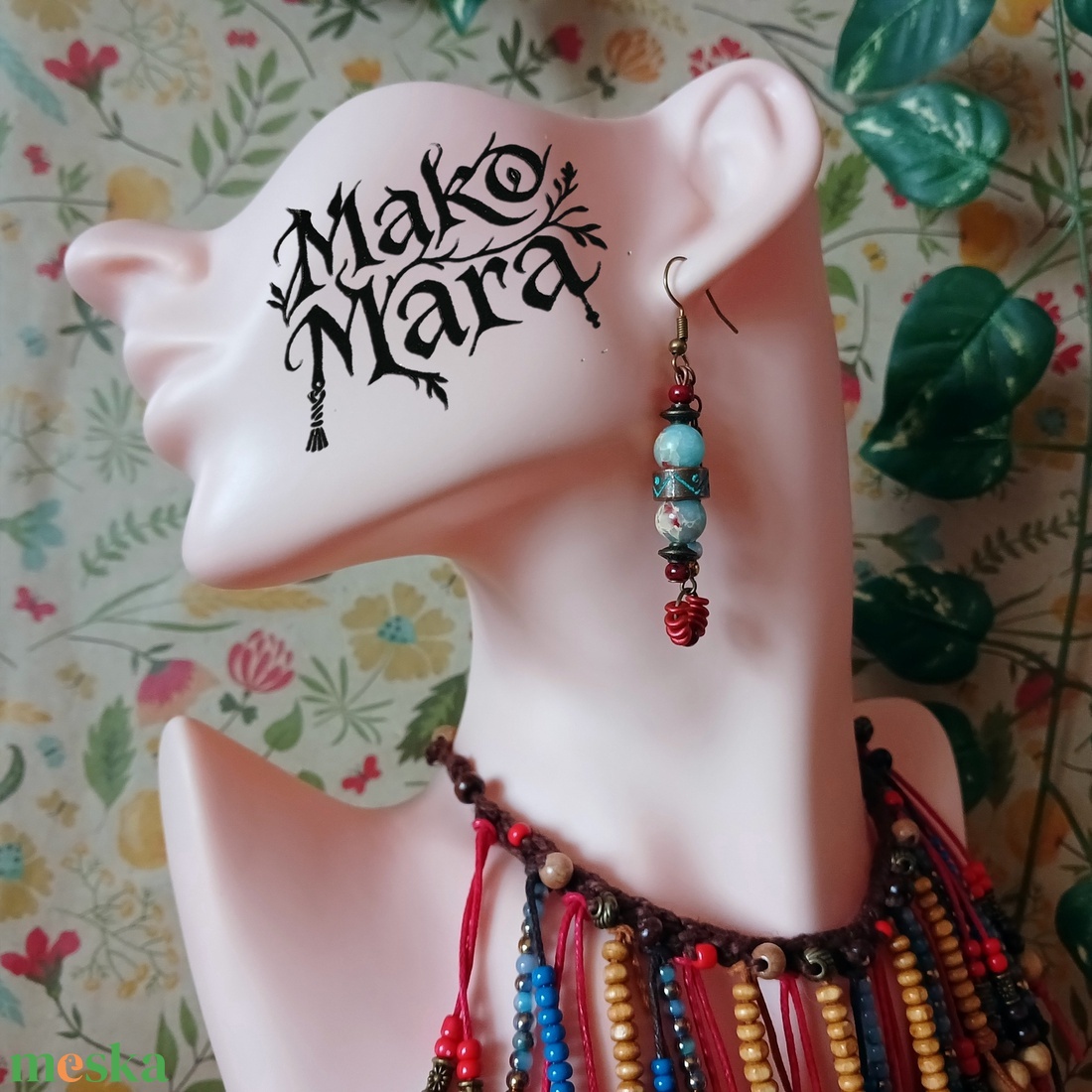 Boudicca fülbevaló - ékszer - fülbevaló - lógó fülbevaló - Meska.hu