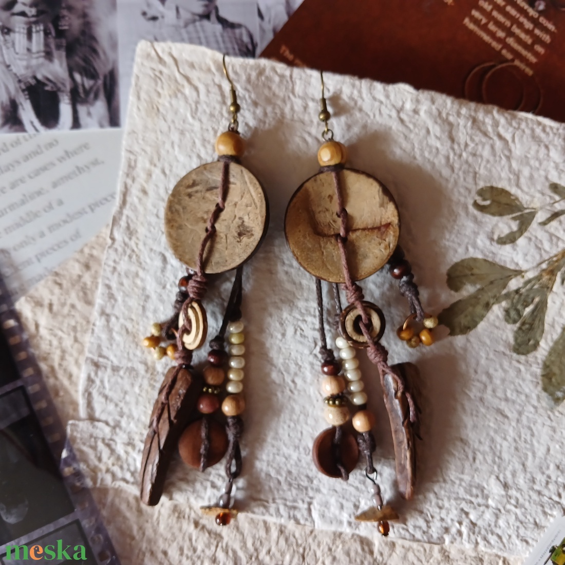 Tawkami Vines fülbevaló - ékszer - fülbevaló - lógó fülbevaló - Meska.hu