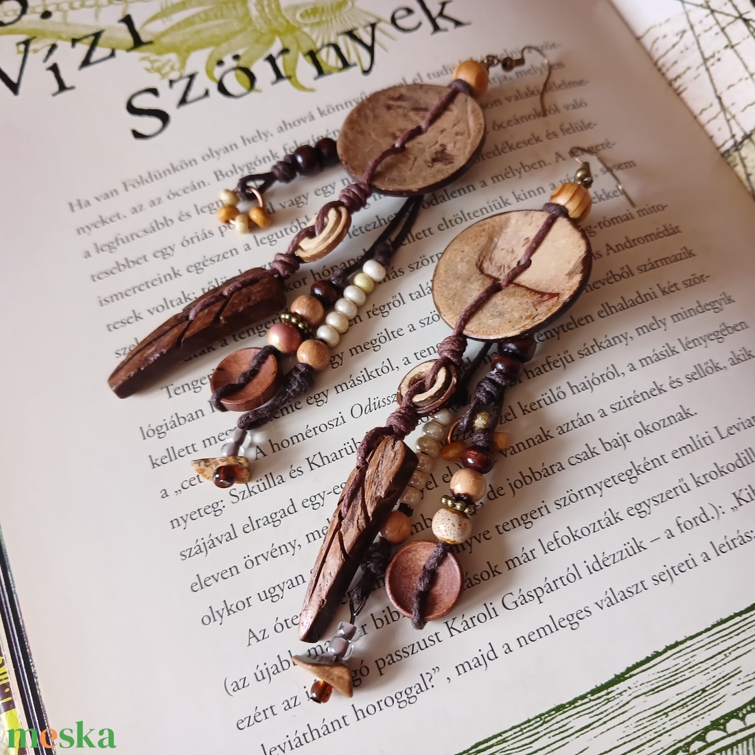 Tawkami Vines fülbevaló - ékszer - fülbevaló - lógó fülbevaló - Meska.hu