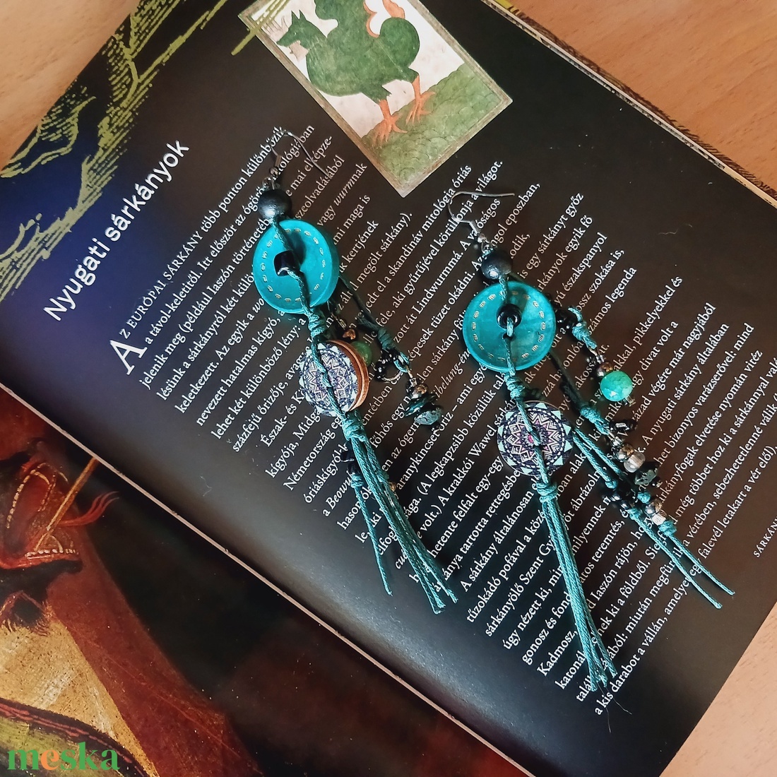 Omatikaya Jungle fülbevaló  - ékszer - fülbevaló - lógó fülbevaló - Meska.hu