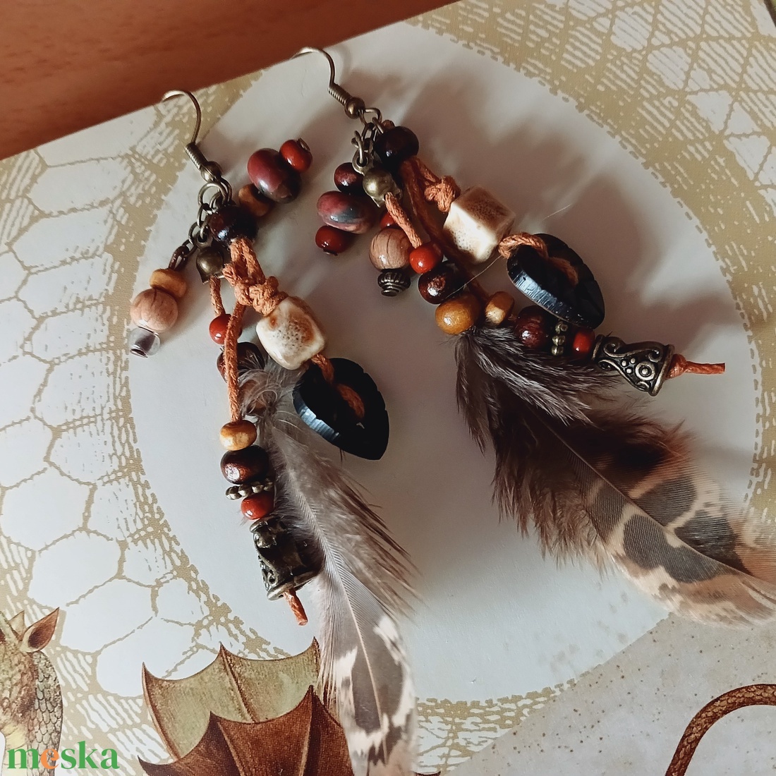 Tayrangi Wings fülbevaló  - ékszer - fülbevaló - lógó fülbevaló - Meska.hu