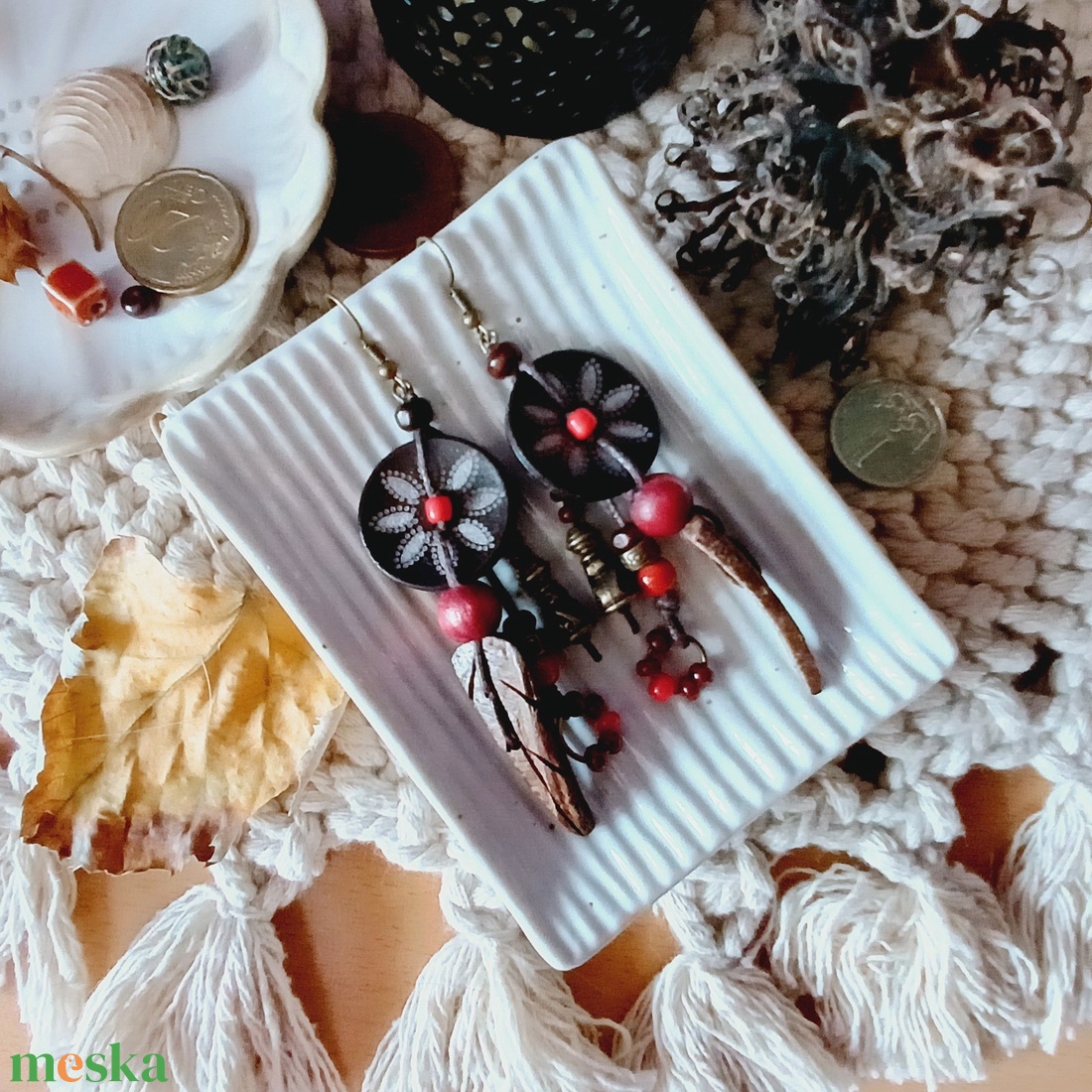 Mangkwan Claws fülbevaló  - ékszer - fülbevaló - lógó fülbevaló - Meska.hu