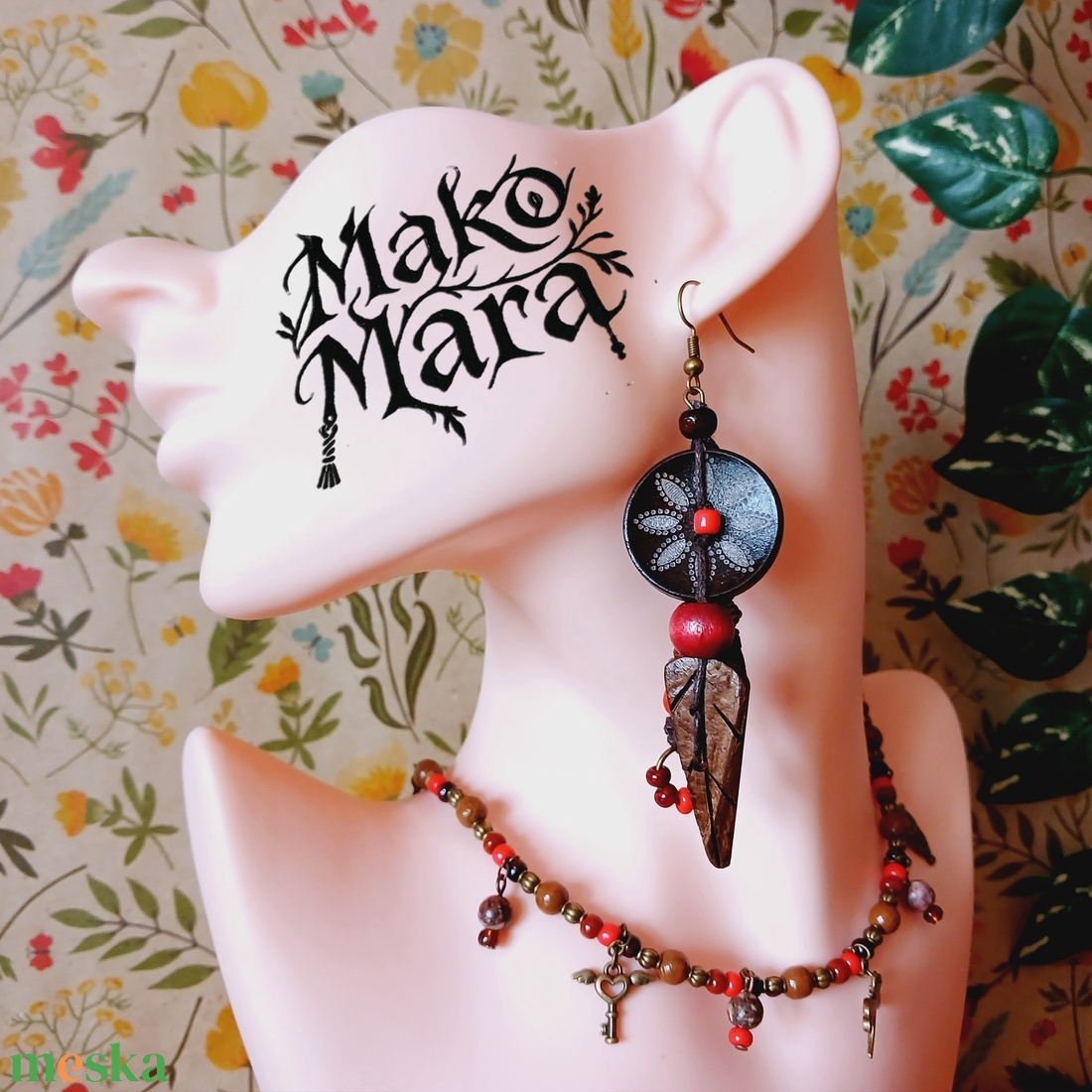 Mangkwan Claws fülbevaló  - ékszer - fülbevaló - lógó fülbevaló - Meska.hu