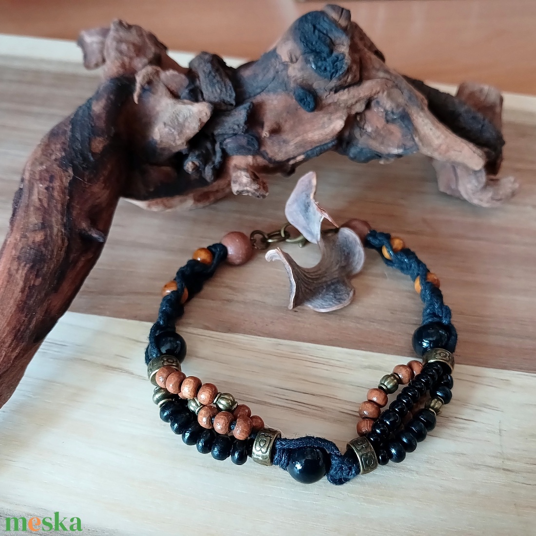 Black Viper karkötő - ékszer - karkötő - fonott karkötő - Meska.hu