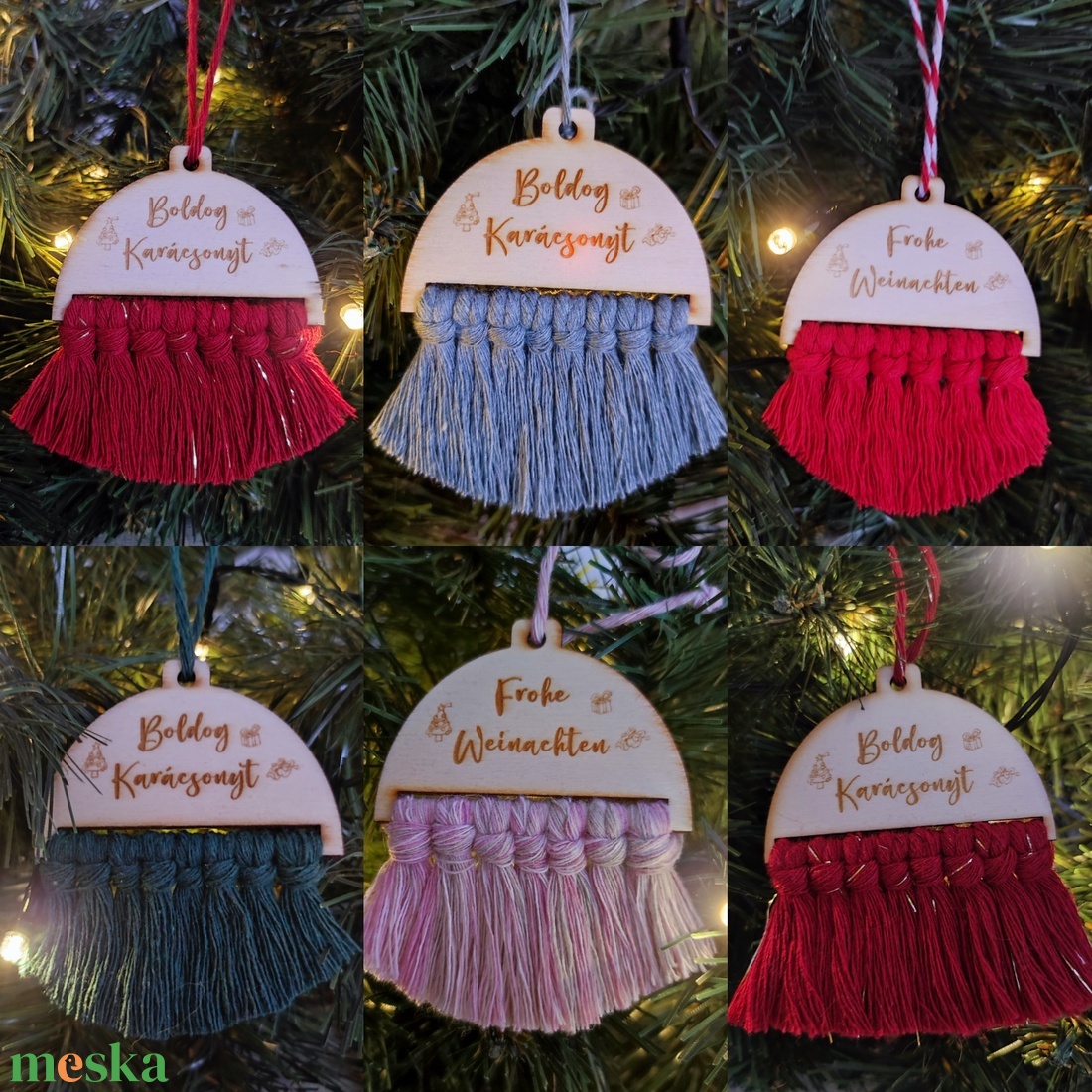 Karácsonyfa dísz kicsi - karácsony - karácsonyi lakásdekoráció - karácsonyfadíszek - Meska.hu