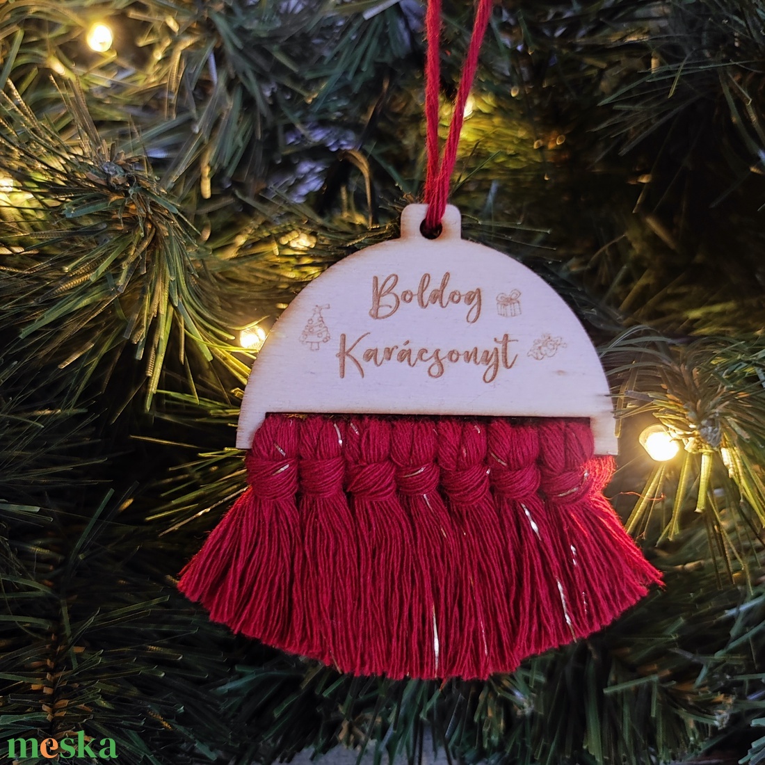 Karácsonyfa dísz kicsi - karácsony - karácsonyi lakásdekoráció - karácsonyfadíszek - Meska.hu