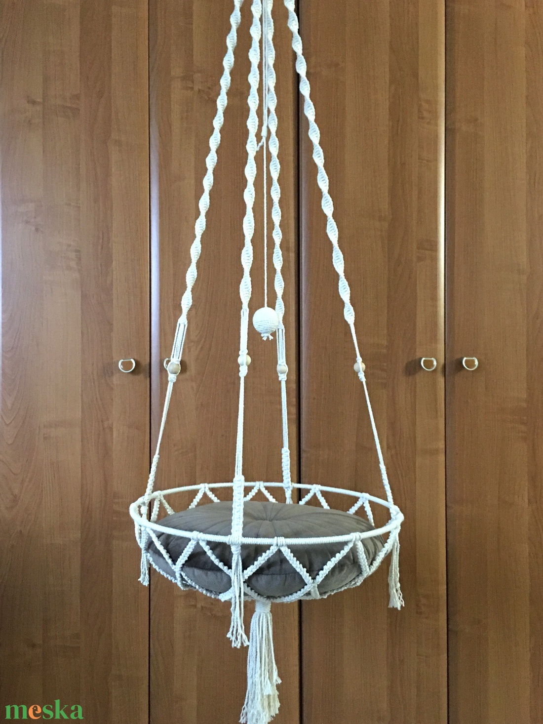 Makramé cicahinta, cicaágy - otthon & életmód - kisállatoknak - cicáknak & macskáknak - Meska.hu