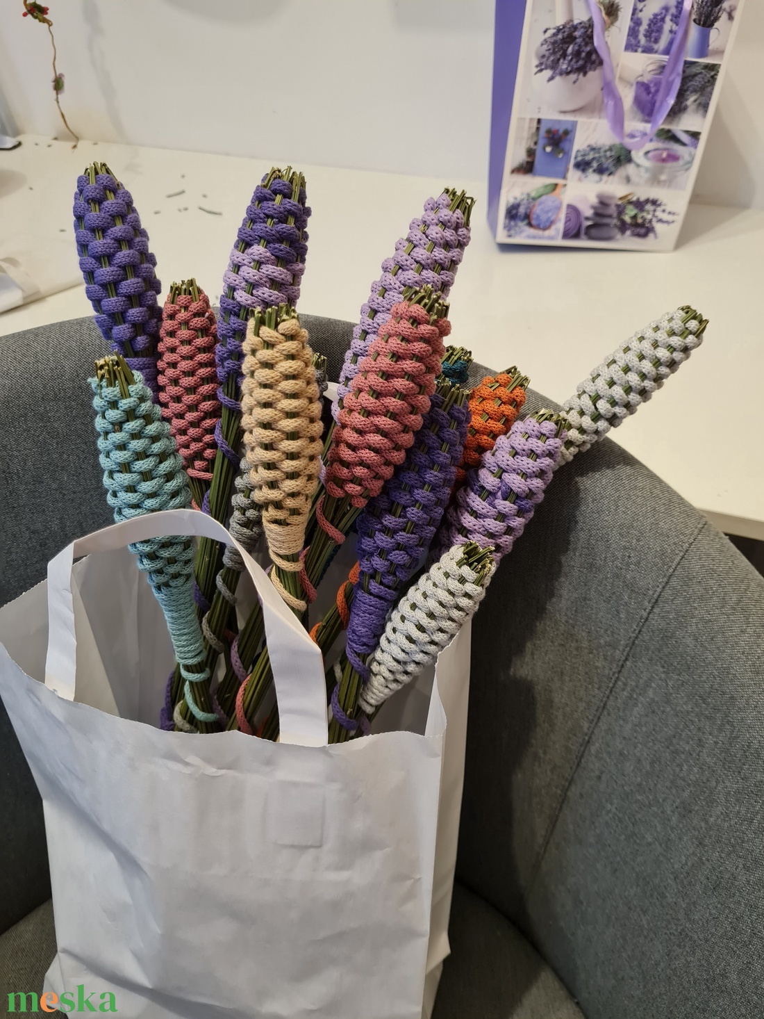 Levendula buzogány - otthon & életmód - dekoráció - virágdísz és tartó - csokor & virágdísz - Meska.hu