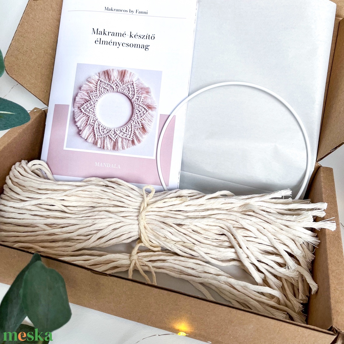 D.I.Y. Makramé Mandala készítő csomag négy színben - diy (csináld magad) - egységcsomag - Meska.hu
