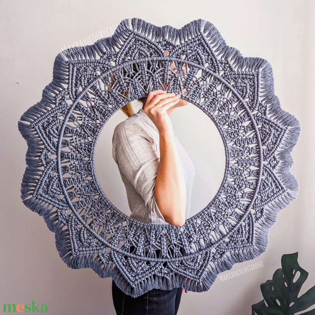 80 cm-es egyedi makramé óriás mandala, fali dekoráció - otthon & életmód - dekoráció - fali és függő dekoráció - falra akasztható dekor - Meska.hu 80 cm-es egyedi makramé óriás mandala, fali dekoráció - otthon & életmód - dekoráció - fali és függő dekoráció - falra akasztható dekor - Meska.hu