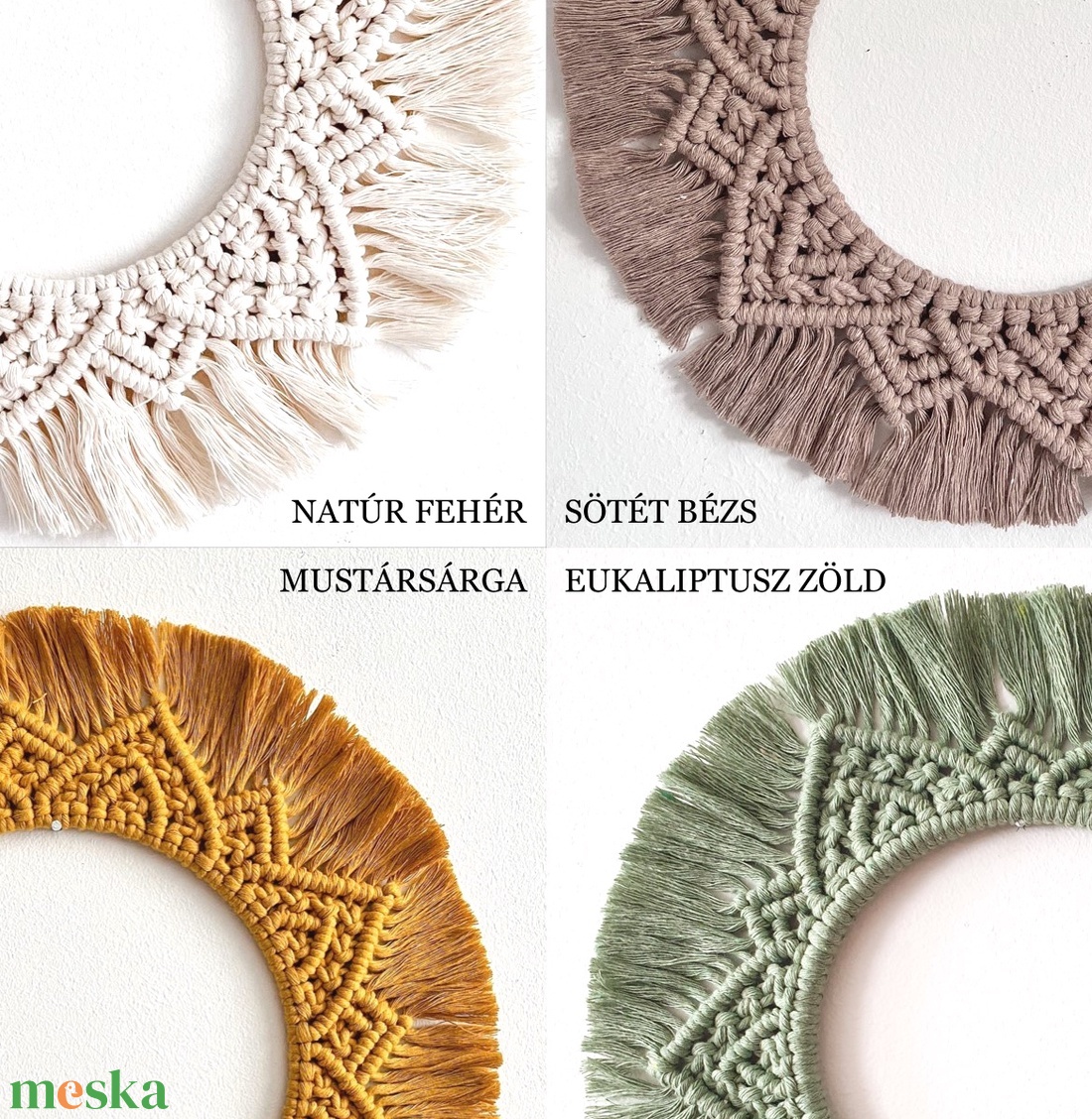 D.I.Y. Makramé Mandala csináld magad csomag, kreatív kézműves ajándék - diy (csináld magad) - egységcsomag - Meska.hu