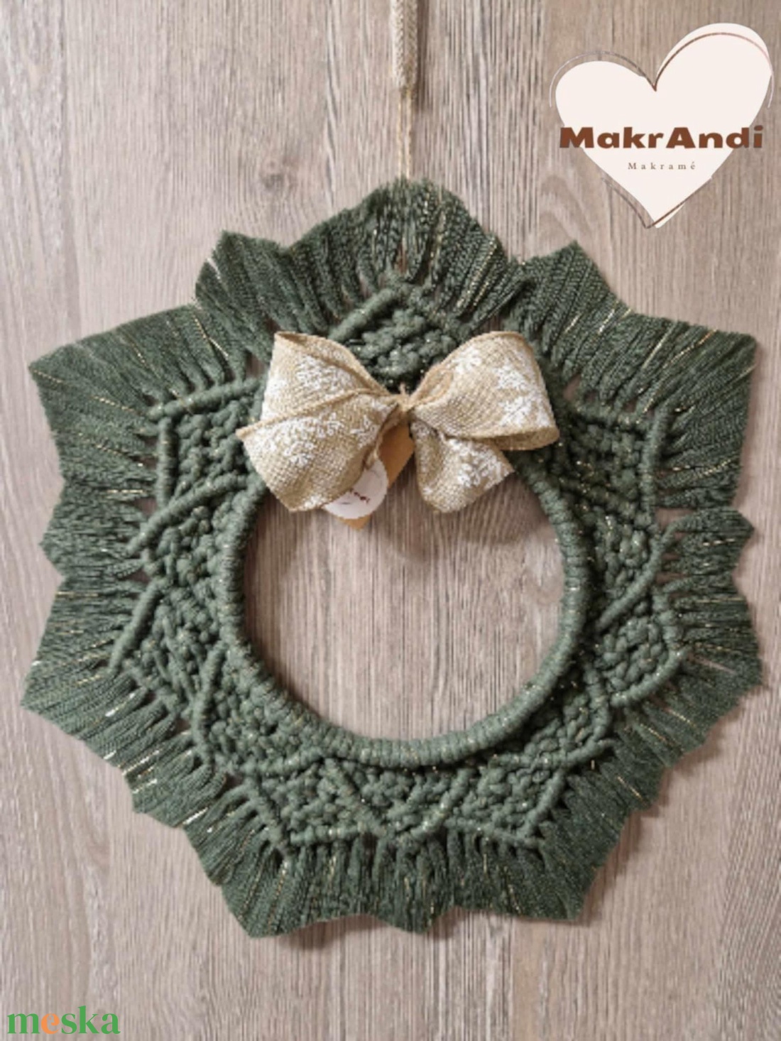 Karácsony küszöbén - Makramé ajtódísz készítés - 2025.12.06.  - diy (csináld magad) - workshop & tanfolyam - Meska.hu