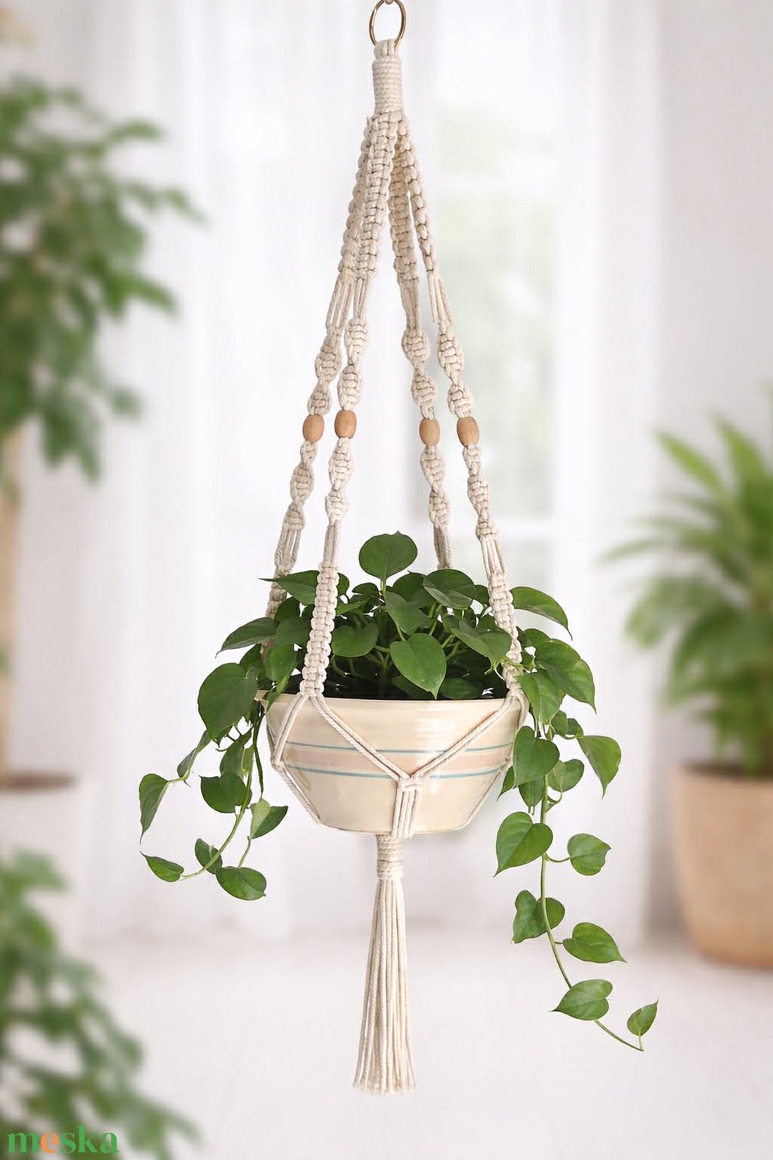 MakrAndi műhely  2026.05.09. Májusi virágok - makramé virágtartó készítése  - diy (csináld magad) - workshop & tanfolyam - Meska.hu