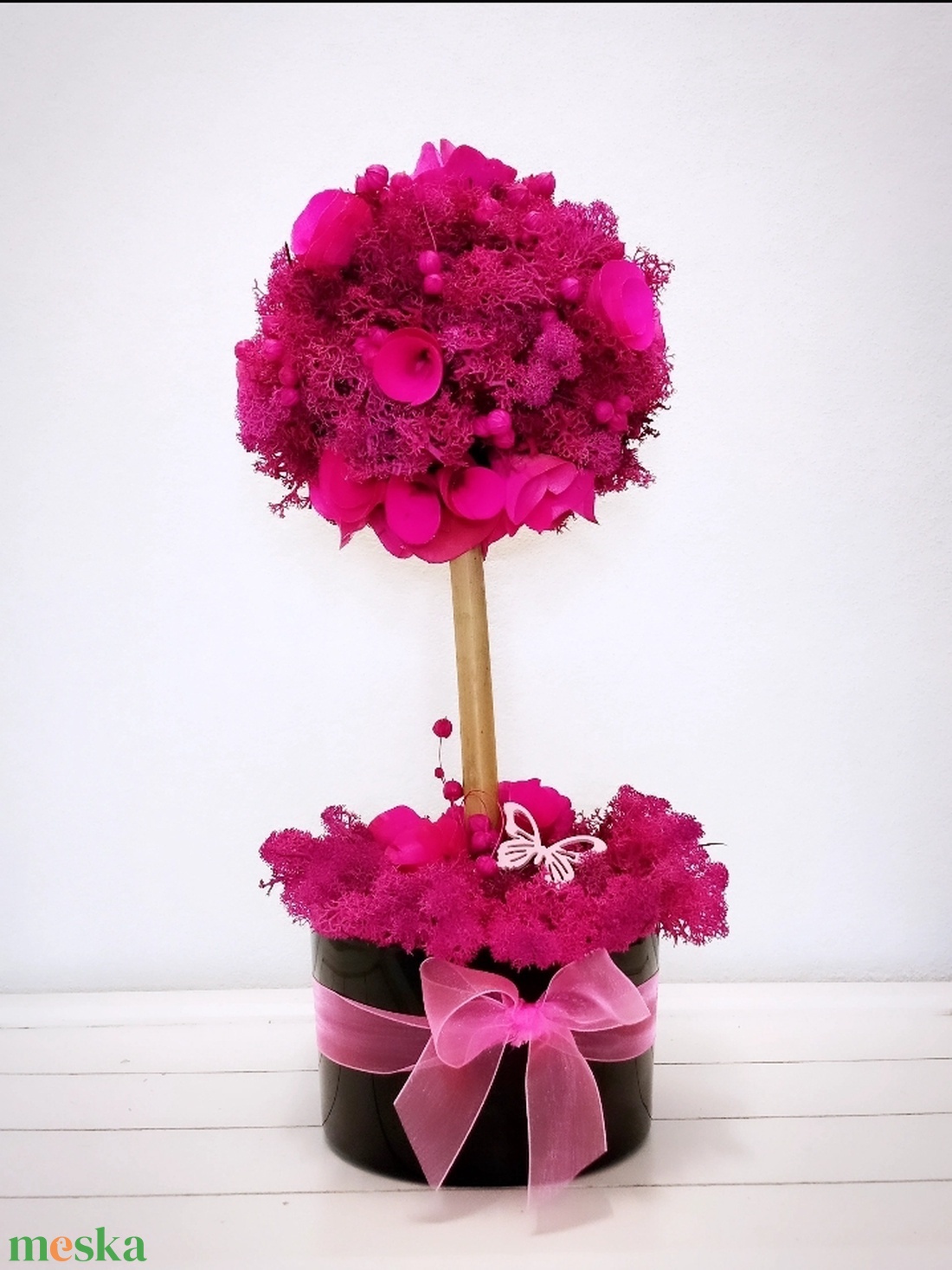 Pink zuzmófa - otthon & életmód - dekoráció - virágdísz és tartó - csokor & virágdísz - Meska.hu