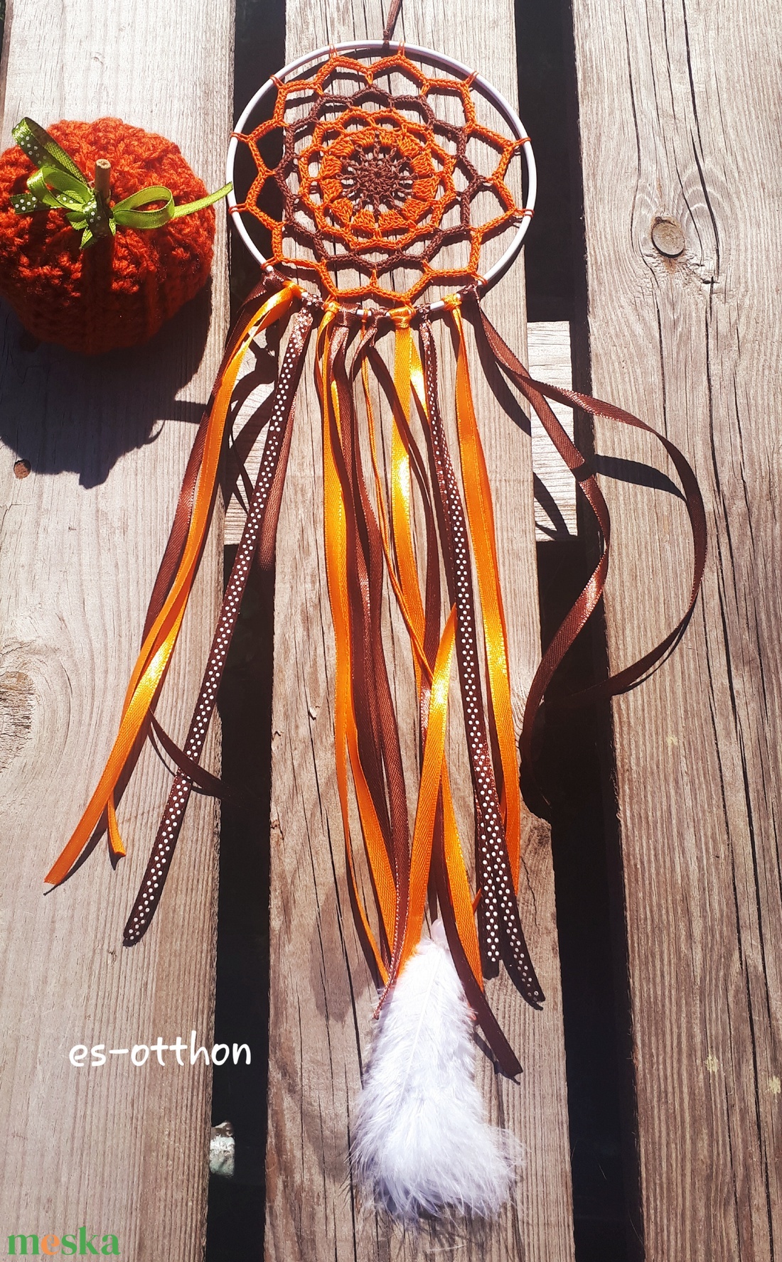 Horgolt csokoládé - narancs álomfogó 13 cm-es - otthon & életmód - dekoráció - fali és függő dekoráció - álomfogó - Meska.hu Horgolt csokoládé - narancs álomfogó 13 cm-es - otthon & életmód - dekoráció - fali és függő dekoráció - álomfogó - Meska.hu
