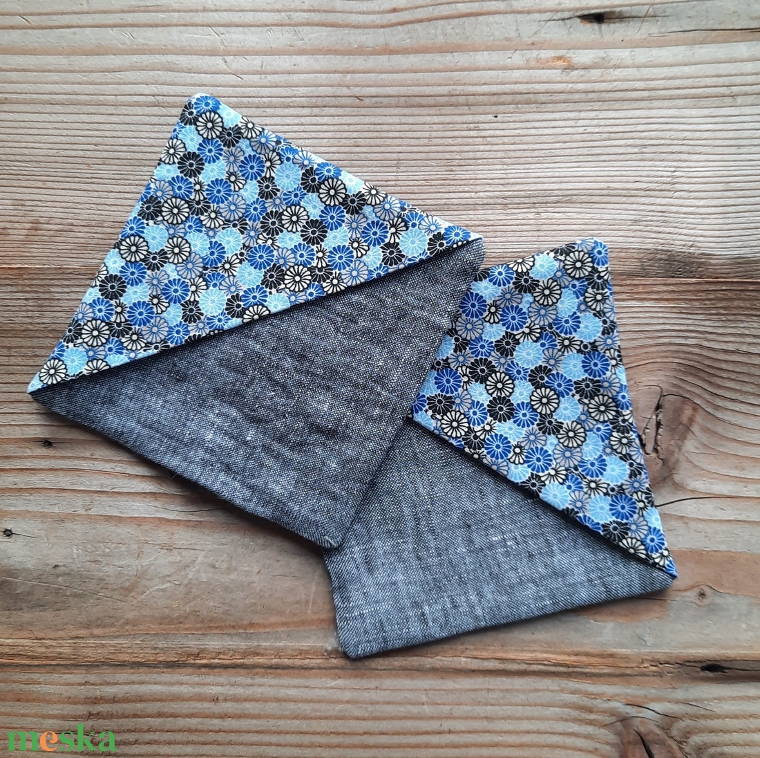 Könyvjelző sarok textil farmer kék - könyv & zene - könyvjelző - Meska.hu