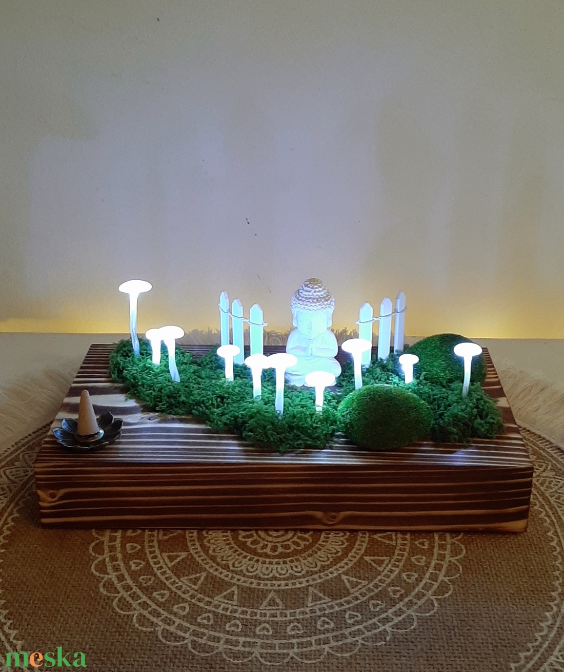 Csodafény Buddhával - otthon & életmód - dekoráció - asztal és polc dekoráció - asztaldísz - Meska.hu