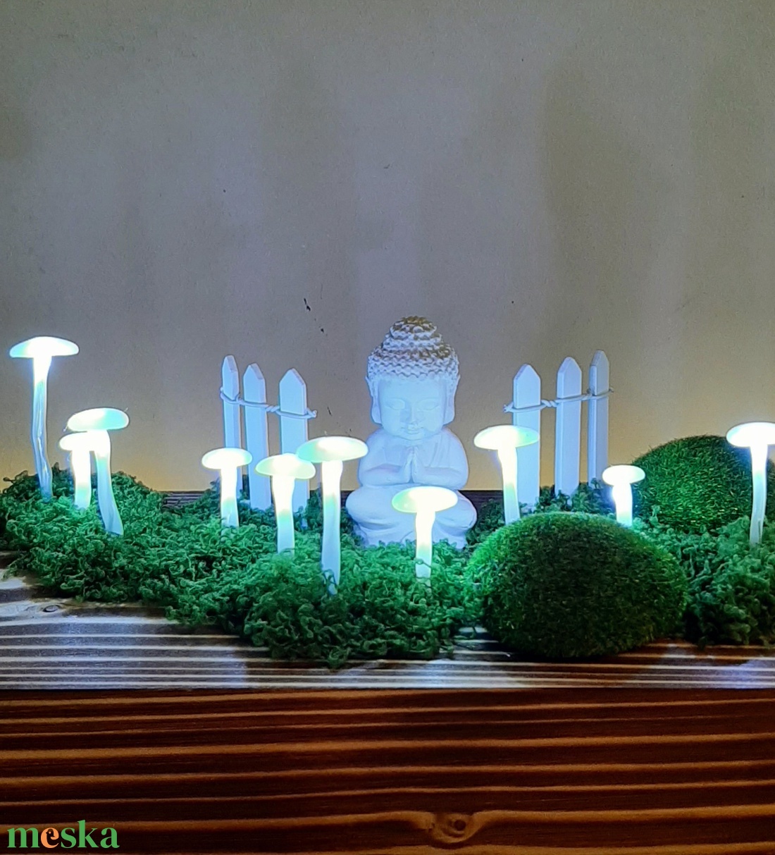 Csodafény Buddhával - otthon & életmód - dekoráció - asztal és polc dekoráció - asztaldísz - Meska.hu