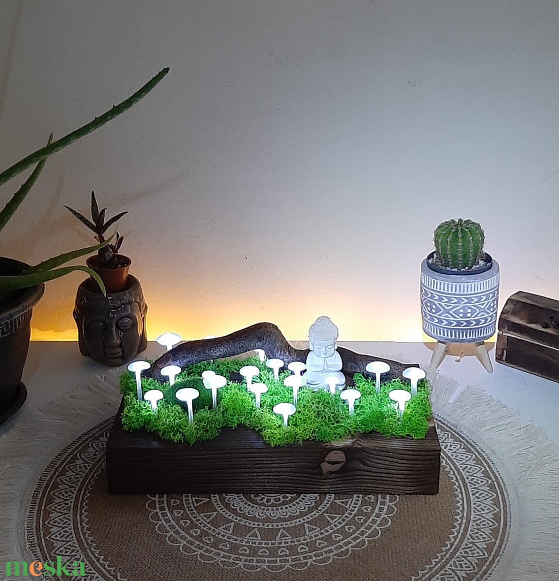 Buddha csodalámpás - otthon & életmód - dekoráció - asztal és polc dekoráció - florárium, terrárium - Meska.hu